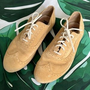 Sorel Light Tan Lace-Up Flats